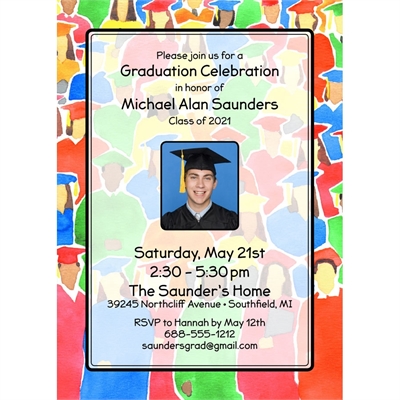 Graduation Crowd Invitation