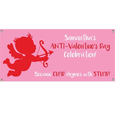 Cupid Anti-Valentine's Day Banner