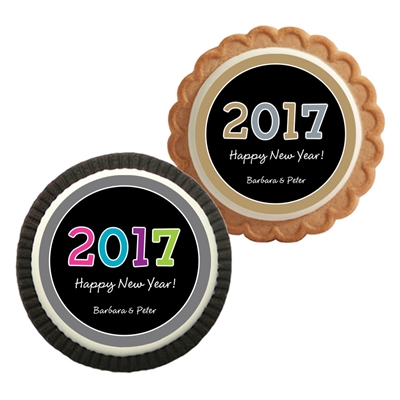 2017 New Year's Celebration Theme Custom Cookie