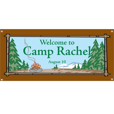 Camping Theme Banner