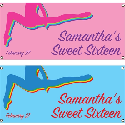 Colorful Gymnastics Theme Banner