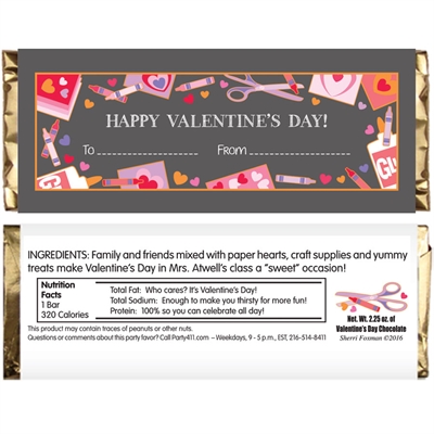 Valentine's Day Kids Candy Bar Wrapper