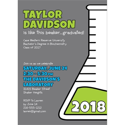 Science Graduation Invitation