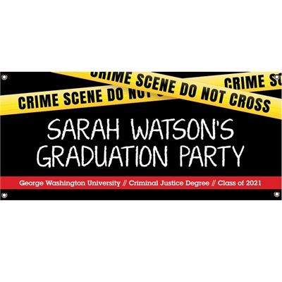 Criminal Justice Degree Graduation Theme Banner