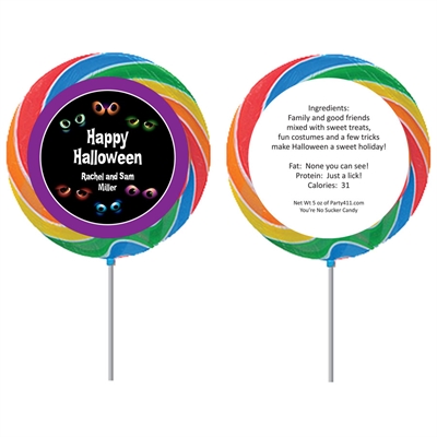 Halloween Eyeballs Theme Lollipop