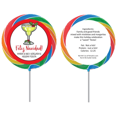 Christmas Fiesta Custom Lollipop