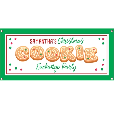 Christmas Cookie Exchange Party Banner
