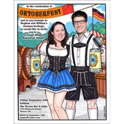Oktoberfest Couple Invitation, Add Your Face