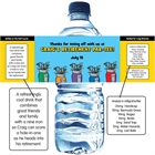 Golf Clubs Water Bottle Label