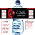 Holiday Party Water Bottle Label