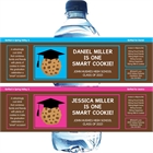 Graduation Smart Cookie Theme Water Bottle Label