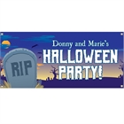 Halloween Graveyard Theme Banner