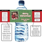 Christmas Photo Water Bottle Label