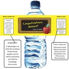 Graduation Party Blackboard Water Bottle Label
