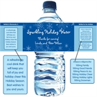 Winter Theme Water Bottle Label