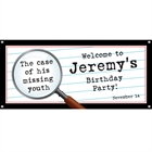 Mystery Theme Party Banner
