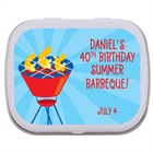 Barbeque Party Theme Mint and Candy Tin