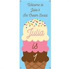 Ice Cream Party Theme Vertical Banner