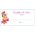 Tropical Flower Seating Card