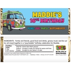Hippie Bus Theme Candy Bar Wrapper