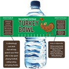 Thanksgiving Turkeybowl Water Bottle Label