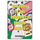 Casino Cards Theme Welcome Sign