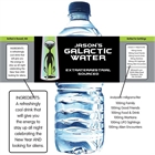 Space Aliens Theme Water Bottle Label