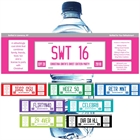 Sweet 16 License Plate Water Bottle Label
