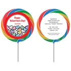 Valentine's Day Candy Hearts Theme Lollipop
