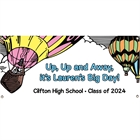 Graduation Up Up and Away Theme Banner