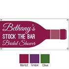 Wine Theme Shower Banner