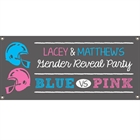 Football Theme Gender Reveal Party Banner