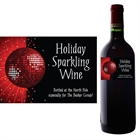 Holiday Party Wine Bottle Label