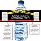 Criminal Justice Degree Graduation Water Bottle Label
