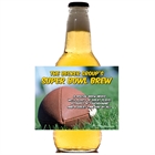 Football Bash Theme Beer Bottle Label
