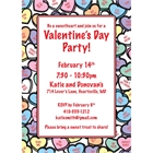 Valentine's Day Candy Hearts Invitation