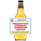 Prescription to Party Theme Beer Bottle Label