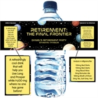 Final Frontier Retirement Party Water Bottle Label