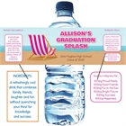 Graduation Beach Bash Water Bottle Label