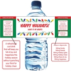 Christmas Lights Water Bottle Label