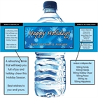 Winter Snow Water Bottle Label