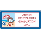 Luau Graduation Beach Theme Banner