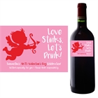 Cupid Anti-Valentine's Day Wine Champagne Bottle Label