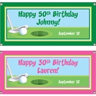 Birthday Golf Theme Banner