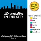 Pick Your Skyline Bridal Party Sign in Board