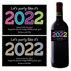 2022 New Years Wine Bottle Label