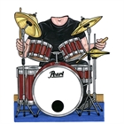 Drummer Lifesize Cutout