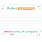 Christmas Cookie Exchange Recipe Card
