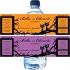 Halloween Wedding Water Bottle Label