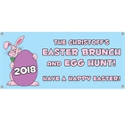 Easter Bunny Theme Party Banner